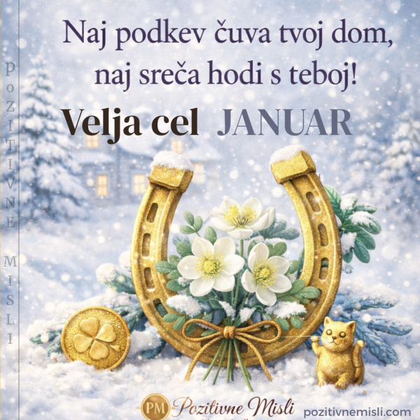 Velja cel JANUAR - Podkev sreče
