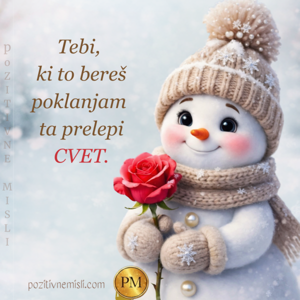 Cvet zate - tebi, ki bereš