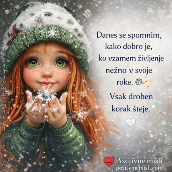 Nežno v svoje roke – misel o zavesti in majhnih korakih