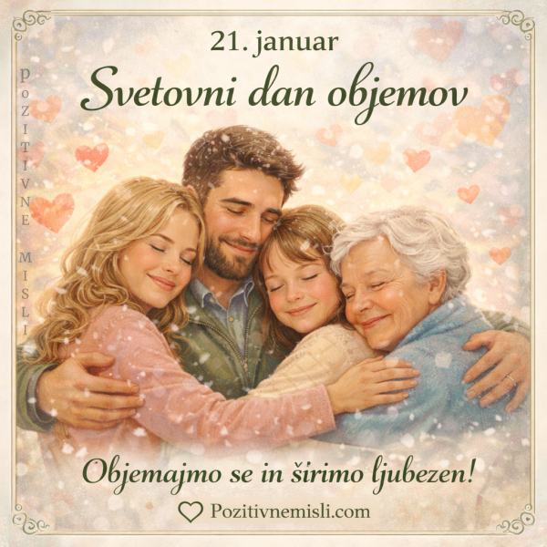 21. januar - svetovni dan objemov -Širimo objeme