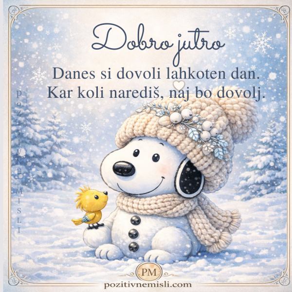 Dobro jutro – dovoli si lahkoten dan