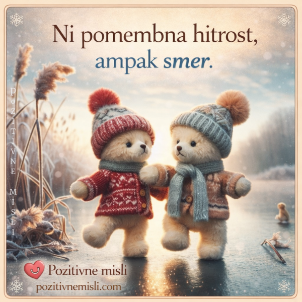 Ni pomembna hitrost - Misli o uspehu