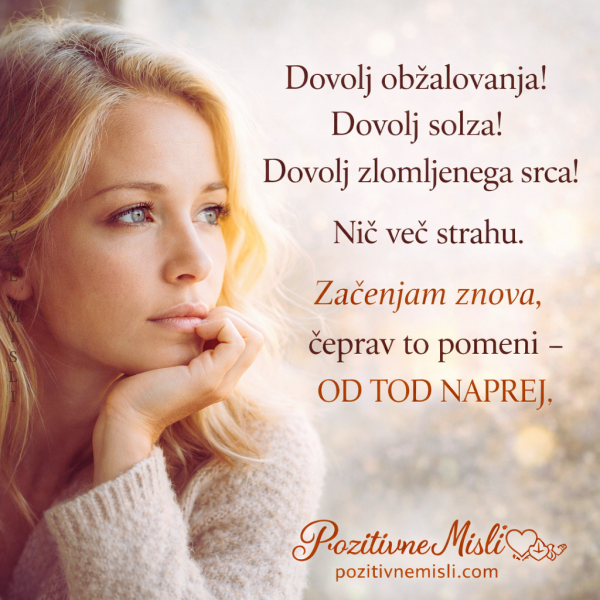 Dovolj obžalovanja