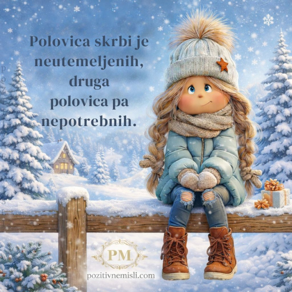 Polovica skrbi je neutemeljenih