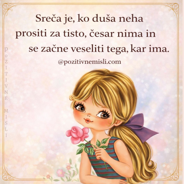 Sreča - lepa misel