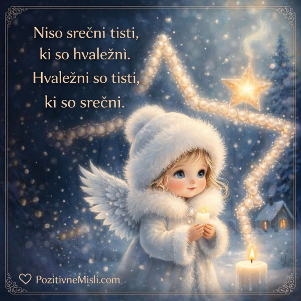 Niso srečni tisti ki so hvaležni