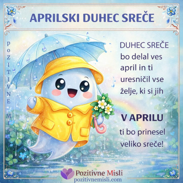 April - aprilski duhec sreče