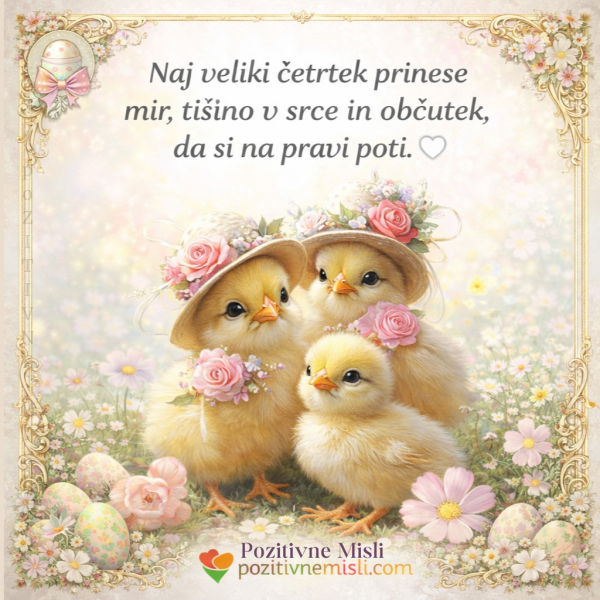 Veliki četrtek – mir, tišina in občutek prave poti