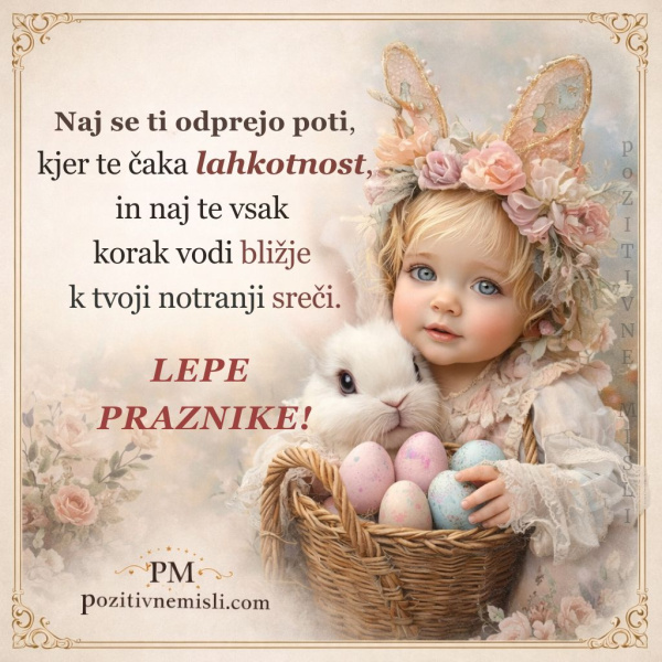 Naj se ti odprejo poti - Velikonočni verzi