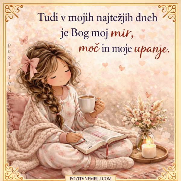 Bog je moj mir, moč in upanje – misel za težke dni