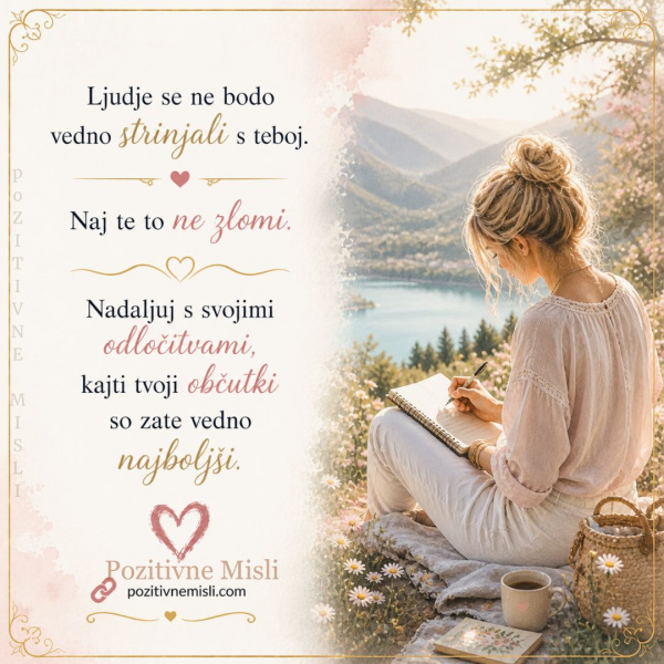 Ljudje se ne bodo vedno strinjali s teboj