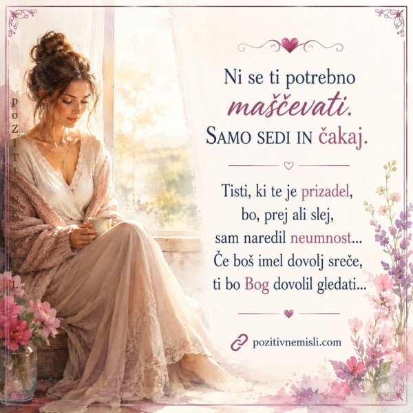 Ni se potrebno maščevati  -1