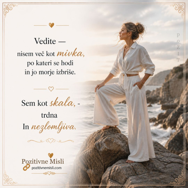 Nisem več kot mivka po kateri se hodi