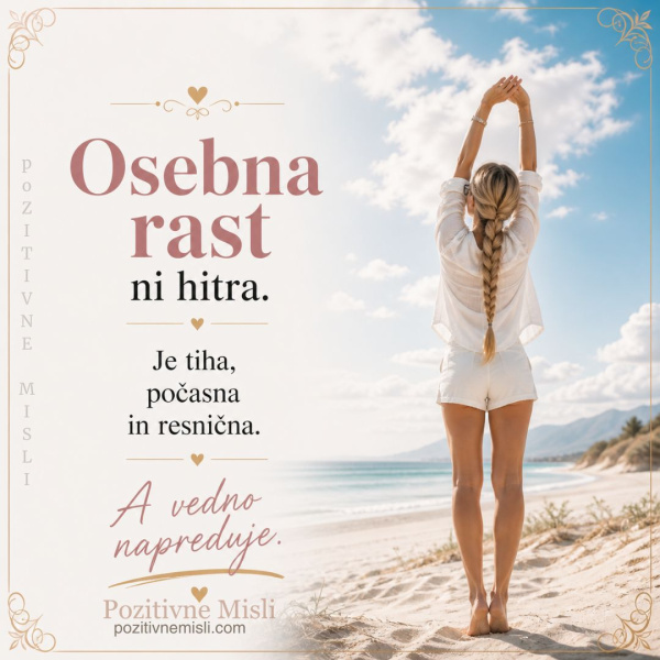 Osebna rast ni hitra