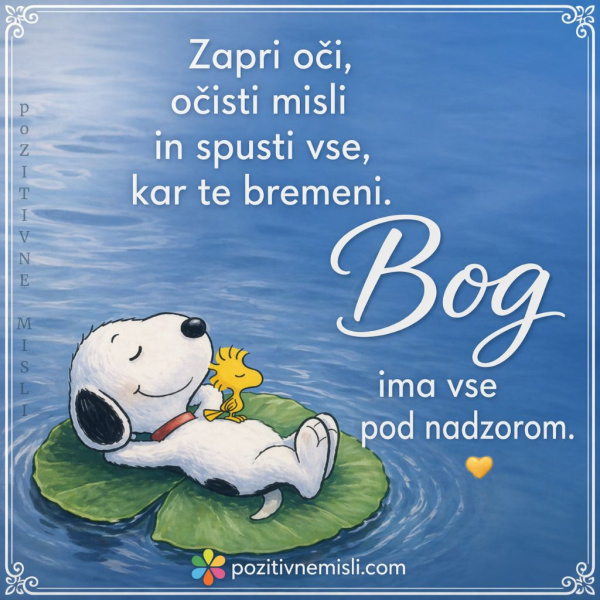 Zapri oči očisti misli