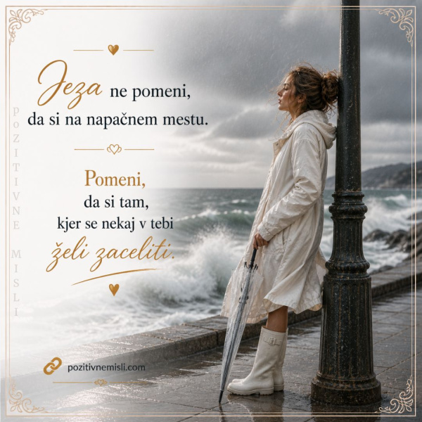 Jeza ne pomeni da si na napačnem mestu