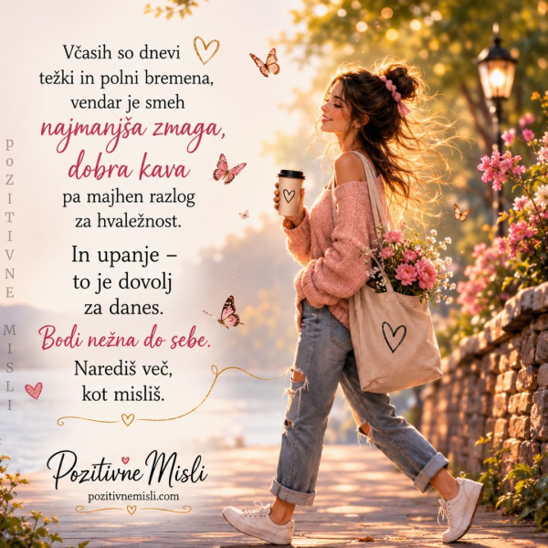 Včasih so dnevi težki in polni bremena