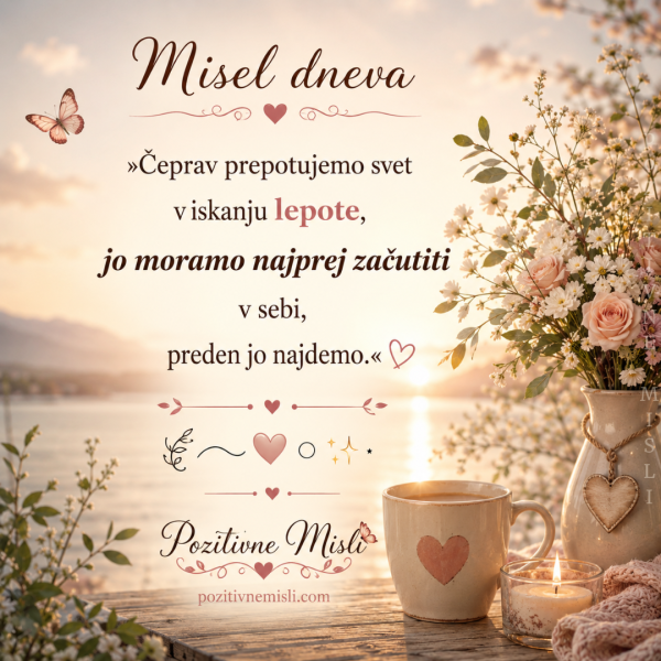 Misel dneva – Lepota se začne v nas