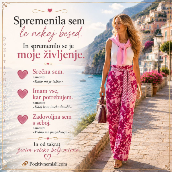 Spremenila sem le nekaj besed