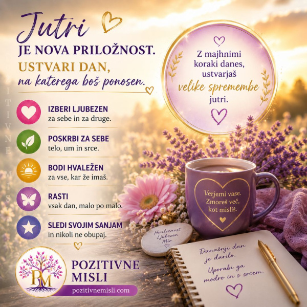 Jutri je nova priložnost