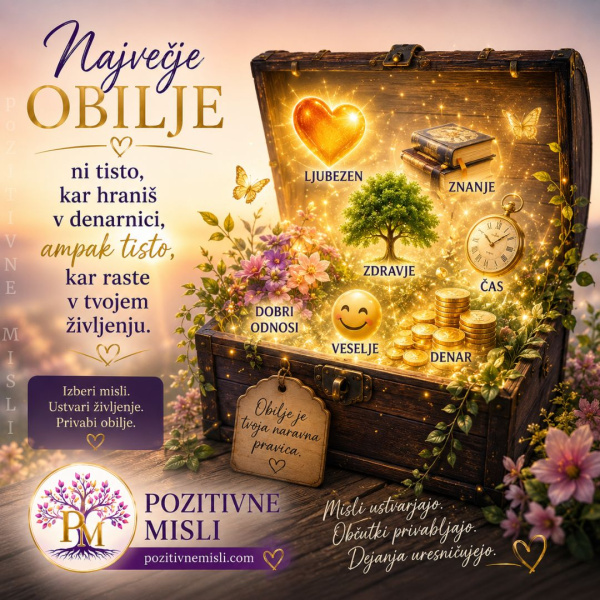 Obilje misli ustvarjajo