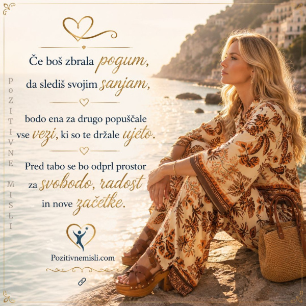 Če boš zbrala pogum, da slediš sanjam