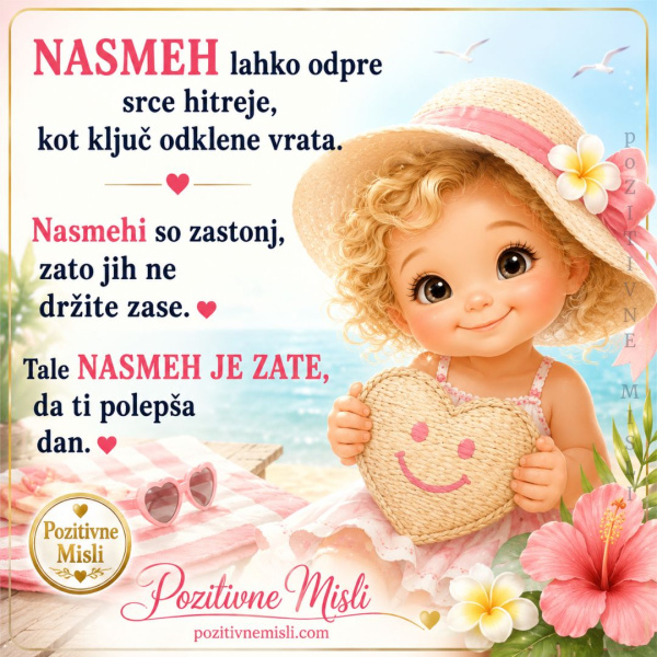 Nasmeh lahko odpre srce - lepa misel o nasmehu