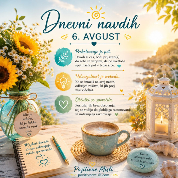 6. avgust - dnevni navdih