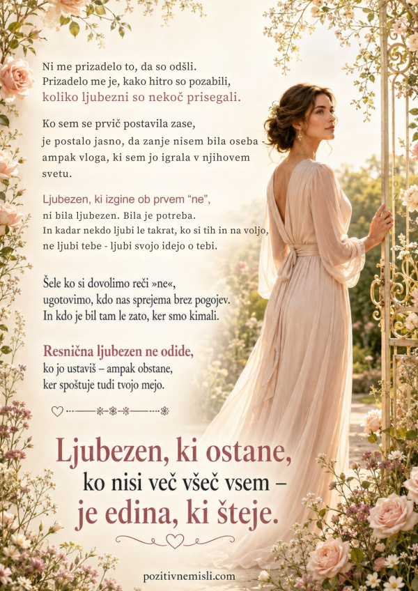 Ljubezen, ki šteje - najlepša misel