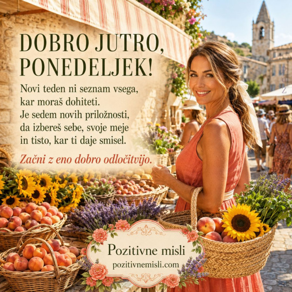 Ponedeljek - dobro jutro
