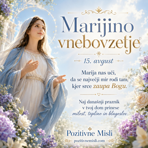 15. avgust - Marijino nebovzetje - Praznik