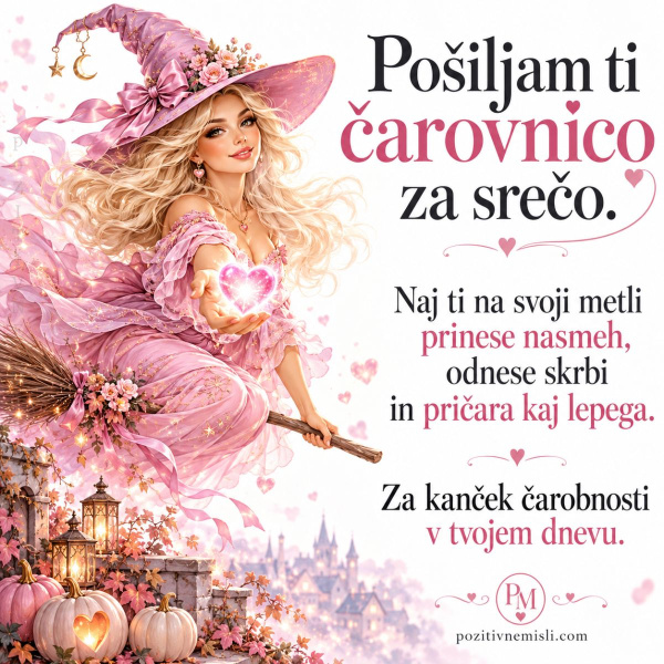Pošiljam ti čarovnico za noč čarovnic