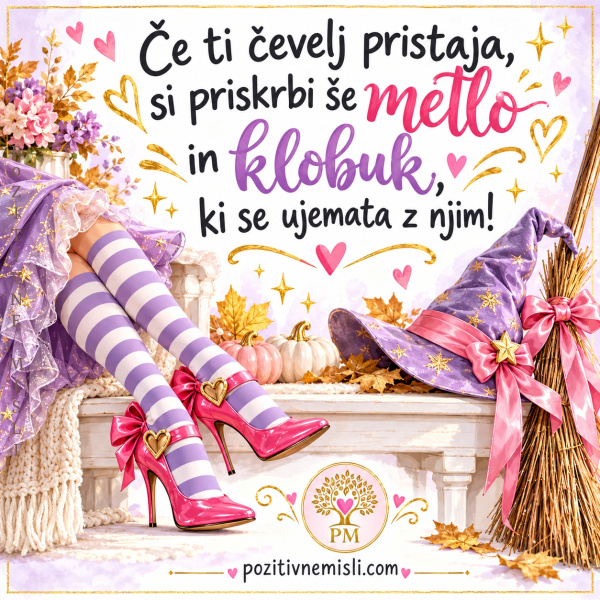 Če ti čevelj pristaja – zabavna čarovniška misel