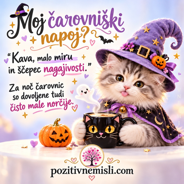 Noč čarovnic - moj čarovniški napoj