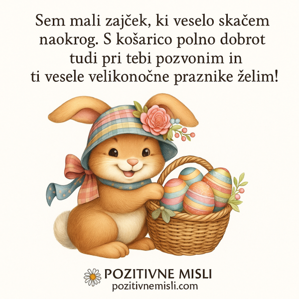 Sem mali zajček, ki veselo skačem naokrog - Velikonočni verzi