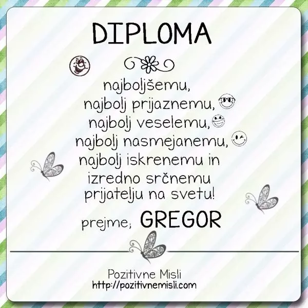 Diploma - GREGOR