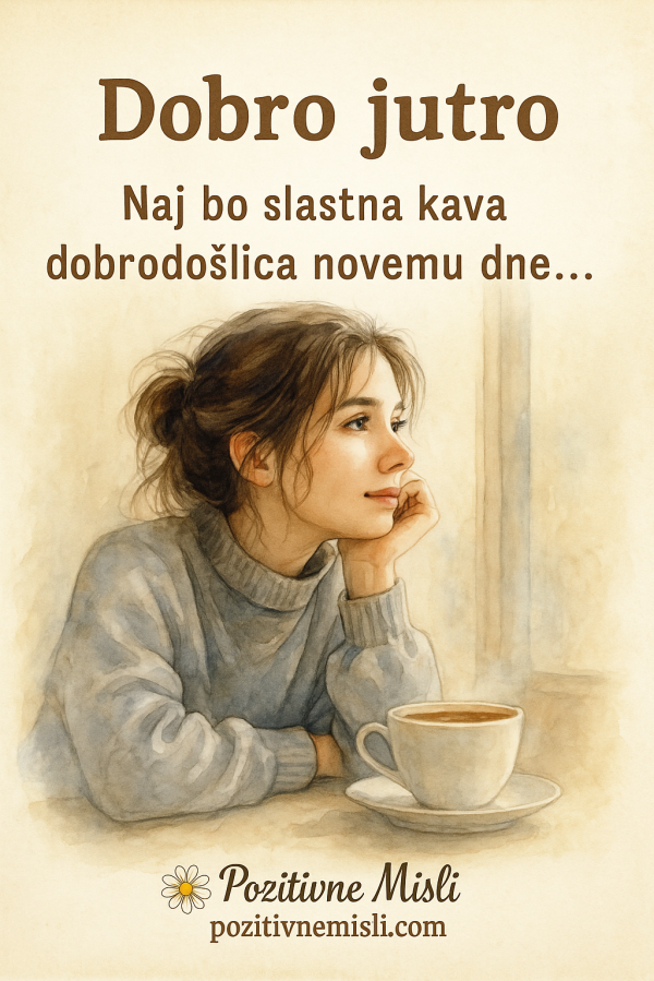 Naj bo slastna kava dobrodošlica novemu dne