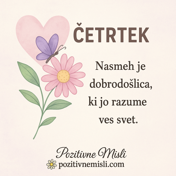 Nasmeh je dobrodošlica, ki jo razume ves svet