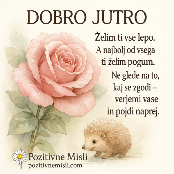 Dobro jutro – pogum za začetek novega dne