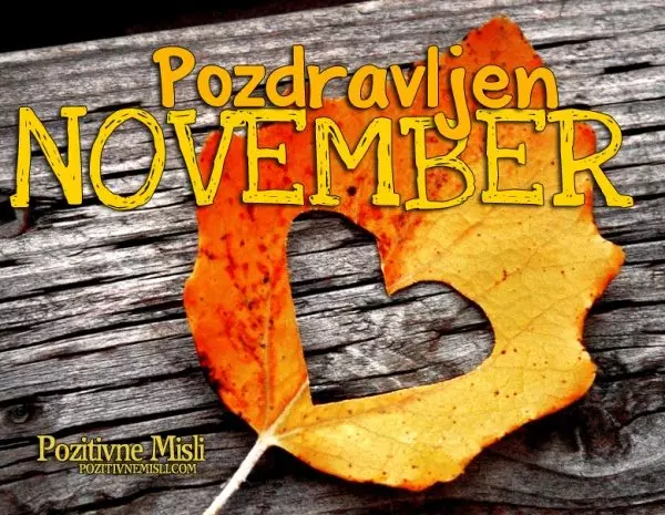 Dobrodosel november  - pozdravljen mesec movember